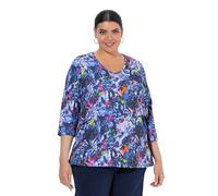 Ulla Popken Damen Longshirt Tintenblau 42+