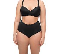 Ulla Popken Damen Miederhose, Bodyforming-Einsatz, High Waist, Shapewear Unterwäsche, Black Beauty (Ersatzfarbe), 46-48