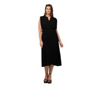 Ulla Popken Damen Plissiertes Chiffonkleid Kleid