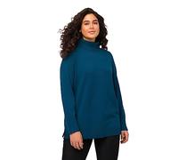 Ulla Popken Damen Pullover Sweater, Blaugrün, 62-64
