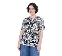 Ulla Popken Damen Shirt Marine 54+