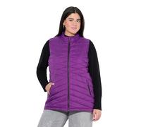 Ulla Popken Damen große Größen Übergrößen Plus Size HYPRAR Funktions-Steppweste, wasserabweisend dunkles violett 54+ 843374835-54+