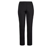 Ulla Popken Große Größen Damen Klassische Bengalin Hose K Schwarz (Schwarz 10), 46 (Herstellergröße: 23)