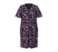 Ulla Popken Women's 2pcs Bigshirts, Polka Dot Nightgown, traubenrot, 50