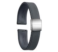 ULLCHRO FKM Gummi-Uhrenarmband, 20 mm, Schnellverschluss-Uhrenarmband 22 mm, für Herren und Damen, wasserdicht, weich, Premium-Fluorgummi, auf Größe zuschneidbar in 18 mm, 19 mm, 21 mm, 23 mm, 24 mm