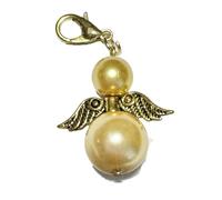 Ulrike Schmitt Edelsteinkreationen Schutzengel Engel golden Charm Kette Anhänger Handyband