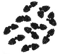 ULTECHNOVO 10 Stück Chinesische Stoffknöpfe im Chinesischen Stil mit Perlen Knotenverschluss aus Polypropylenfaser Modisch und Vielseitig zum Dekorieren von Kleidung