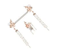 ULTECHNOVO 3 Stück Elegantes Chinesisches Haarschmuck set aus Legierung mit Haarnadeln und Haarkamm Vintage Stil für Frauen und Mädchen Geeignet für Hochzeit Party Zöpfe und Pferdeschwanz