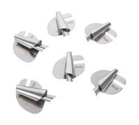 ULTECHNOVO 6 Stück Nähmaschinen Nähfuß Rollsäumer aus Metall Silber 5-10mm Installieren für Quilten und Kreative Selbstgemacht Ideen