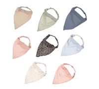 ULTECHNOVO Elastisches Blumen Kopftuch 8 Stück Dreieckiges Haarschal Für Frauen Und Mädchen Atmungsaktiv Hautfreundlich Alltag Reise Partys