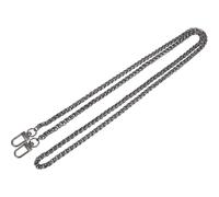 ULTECHNOVO Metall Kettenriemen für Handtaschen mit Einfachem Verschluss und Modischem Minimalistischen Design Schwarzer Eisen Schulterriemen als Praktisches Taschen Zubehör