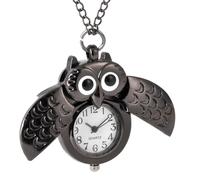 ULTECHNOVO Retro Taschenuhr Eule aus Legierung und Kunststoff und Dekorationsfunktion Filigran und Kreativ Geschenk für Freunde und Familie