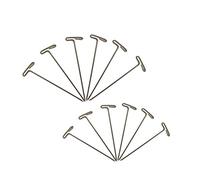 ULTNICE 150pcs Stahl T-Nadeln T-Pins für Blockieren Perücken Nähen Basteln DIY (51mm + 38mm)