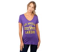 Ultra Game Damen Box Out Varsity Stripe Tee NBA Relaxed Fit Kurzarm Top T-Shirt, Teamfarbe, S