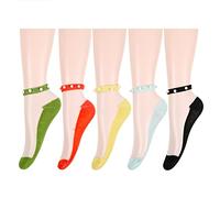 Ultradünne Damen-Socken aus durchsichtigem Netzstoff mit durchsichtiger Spitze für Mädchen - - Medium