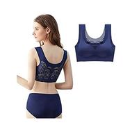 Ultradünner Plus Size Ice Silk Comfort BH, Breathy Wings Ice Silk BH für Damen (3XL, Blau)