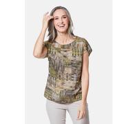 Druckbluse GOLDNER "Ultraleichte Druckbluse aus reiner Baumwolle", Damen, Gr. 52, beige (natur, gemustert), Obermaterial: 100% Baumwolle CO., normal, Sonstiges, Blusen Druckbluse, Ohne (20426746-52) n