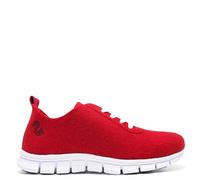 Ultraleichter, veganer Sneaker "thies ® PET" aus recycelten Flaschen, flexibel und bequem rot 37