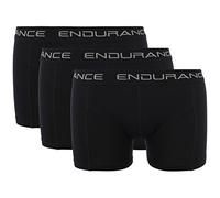Boxershorts ENDURANCE "Burke", Herren, Gr. M, 1 Stk., schwarz, 95% Baumwolle, 5% Elasthan, mehrfarbig, Unterhosen, im praktischen 3er Pack (31575203-M) schwarz