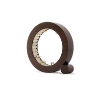 Umbra Ferris Schmuck-Organizer Holz, Platz für 33 Ringe, Walnuss | Samtgepolsterte Kissen, schonend für den Schmuck, auch für Ohrringe, 19x19x4 cm, für Nachttisch oder Kommode