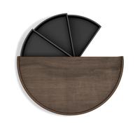 Umbra Moona Schmuckaufbewahrung 3-lagig Braun Holz Make-up Organizer