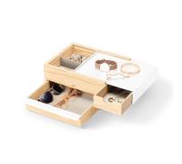 Umbra STOWIT Schmuckkasten 290245-668 in weiß / Holz Design Schmuckbox Etui Aufbewahrung