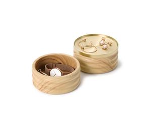Umbra Tesora Aufbewahrungsbox aus Holz, 13cm, stapelbare Schmuckdose