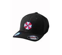 Umbrella Corp Sportmütze für Erwachsene, bestickt, Flexfit, Cool & Dry, Schwarz, L/XL