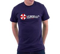 Umbrella Resident Evil T-Shirt, Größe L, Navy