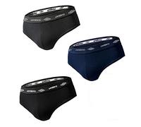 Umbro 3 Stück Herren-Slip aus elastischer Baumwolle, Art. 700, Weiß L