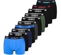 Umbro Boxershorts Herren 10er Pack XL Baumwoll Passform Atmungsaktiv Unterwäsche Unterhosen Männer Men Retroshorts
