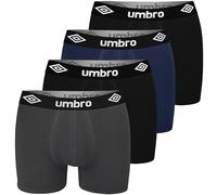 Umbro Boxershorts Herren 4er Pack L Baumwoll Passform Atmungsaktiv Unterwäsche Unterhosen Männer Men Retroshorts