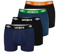 Umbro Boxershorts Herren 4er Pack XL Baumwoll Passform Atmungsaktiv Unterwäsche Unterhosen Männer Men Retroshorts
