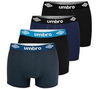 Umbro Boxershorts Herren 4er Pack XL Baumwoll Passform Atmungsaktiv Unterwäsche Unterhosen Männer Men Retroshorts