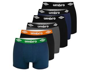 Umbro Boxershorts Herren 6er Pack L Baumwoll Passform Atmungsaktiv Unterwäsche Unterhosen Männer Men Retroshorts