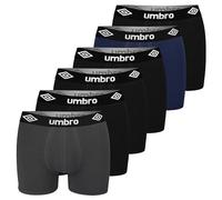 Umbro Boxershorts Herren 6er Pack M Baumwoll Passform Atmungsaktiv Unterwäsche Unterhosen Männer Men Retroshorts