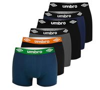 Umbro Boxershorts Herren 6er Pack XXL Baumwoll Passform Atmungsaktiv Unterwäsche Unterhosen Männer Men Retroshorts