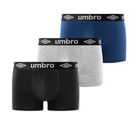 UMBRO BoxerShorts Herren Bequem, Unterhosen Männer, Luftiges Netzgewebe, Bewegungsfreiheit (3er Pack)