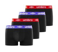 Umbro Herren-Boxershorts, sehr weich, Boxershorts für Herren, atmungsaktiv, atmungsaktiv (4 Stück), schwarz 2, S