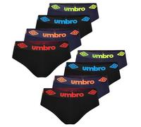 Umbro Herren Slips 8er Pack M Unterhosen männer Baumwoll Passform Atmungsaktiv