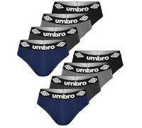 Umbro Herren Slips 8er Pack M Unterhosen männer Baumwoll Passform Atmungsaktiv