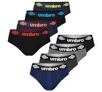 Umbro Herren Slips 8er Pack XXL Unterhosen männer Baumwoll Passform Atmungsaktiv