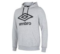 umbro Kapuzenpullover Hoodie Big Logo grau Herren, Größe M