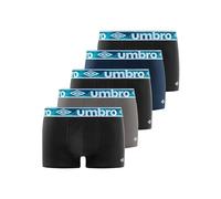 Unterhosen Männer 100% Baumwolle, Boxershorts Herren, Hypoallergen (5er Pack), Schwarz/Blau/Grau, L