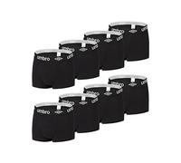Unterhosen Männer 100% Baumwolle, Boxershorts Herren, Langlebig (8er Pack), Schwarz, M
