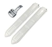 UMCNVV Uhrenarmband aus Kalbsleder, für Ballon Bleu de Cartier konvexe Uhrenarmbänder mit 14/16/18/20/22 mm, 18 mm