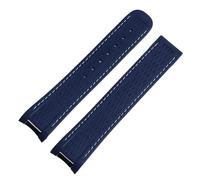 UMCNVV Uhrenarmband aus Silikongummi, 20 mm, für Omega Strap Seamaster 300 Aqua Terra AT150, ultraleichte 8900-Schnalle, Gold Buckle