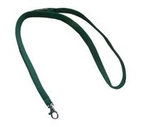 Umhängeband / Lanyards Schlüsselanhänger, aus weichem Polyester, mit drehbaren Karabinerhaken, Sicherheitsbruchstelle, Farbe: grün - 100 Bänder