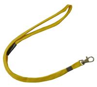 Umhängeband / Lanyards Schlüsselanhänger, aus weichem Polyester, mit drehbaren Karabinerhaken, Sicherheitsbruchstelle, Farbe: gelb - 10 Bänder