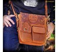 Umhängetasche aus Leder Vegvísir, Wikinger Messenger Bag